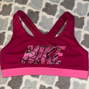 Nike Magenta and Pink Sports Bra